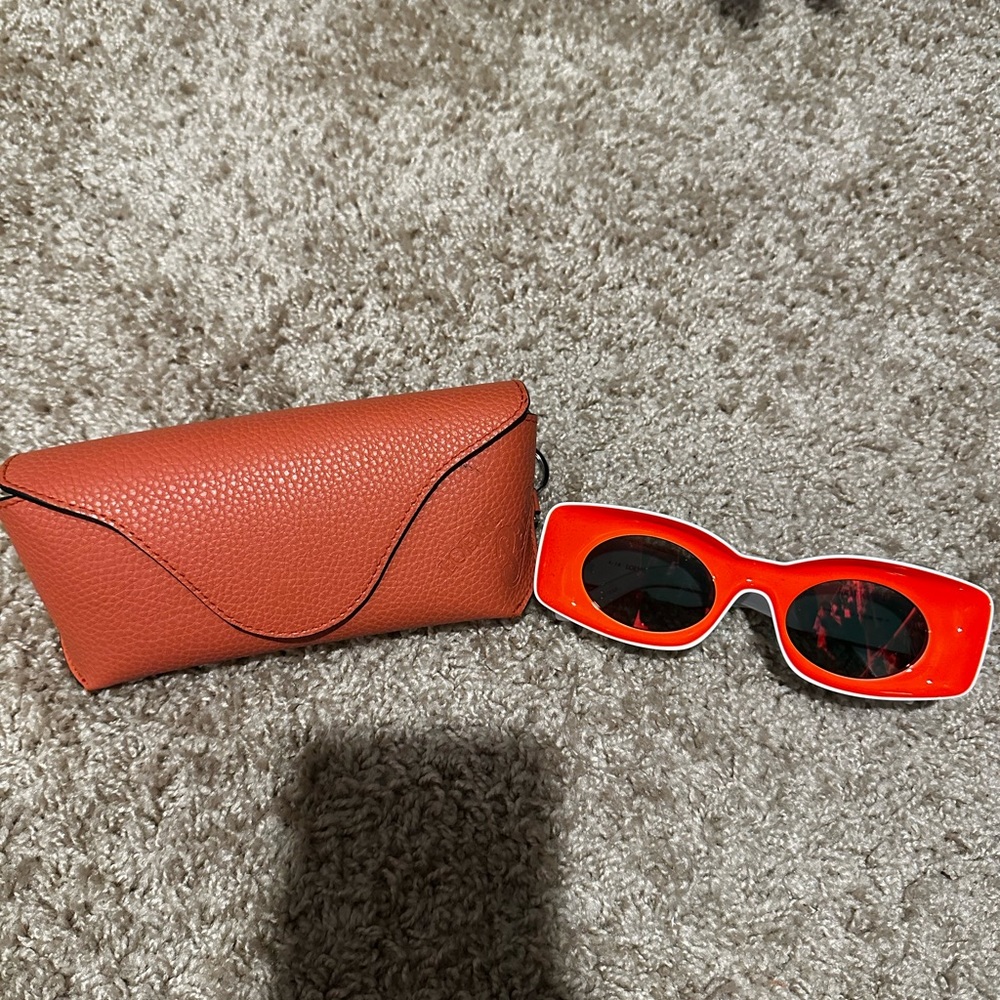 Loewe Orange and White Sunglasses